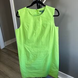 NWT Lauren Ralph Lauren Women's Sleeveless A-Line Dress - Green - Size 14